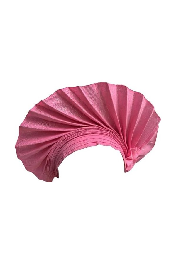 Couvre-chef africain Auto-Gele pour femme - Turban - Pour mariage et occasions spéciales., rose, taille unique