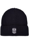 Tommy Hilfiger Feminine Prep Beanie Bonnet tricoté, Space Blue, Taille Unique Femme