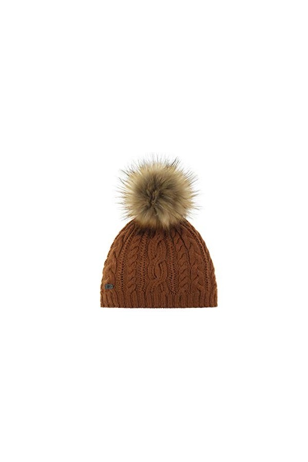 Eisbär Lou Lux MÜ Bonnet pour Femme Cognac
