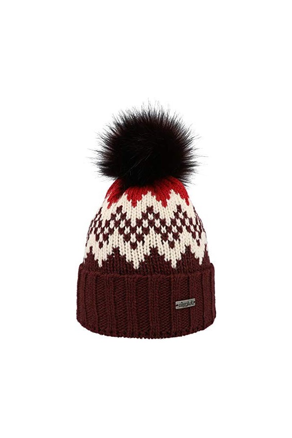 Eisglut Carlotta Bonnet Femme, Noir, M 57-58cm