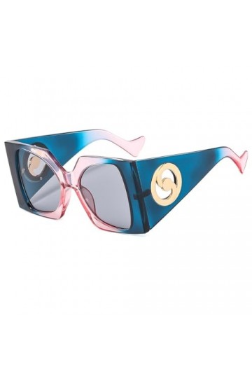 Nouvelles Lunettes de Soleil et Lunettes de Soleil à Jambes Larges for Femmes, à Grande Monture, à la, Couleur gelée, carrées