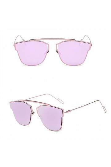 HPIRME Cat Eye Mirror Lunettes de soleil Femme Homme UV400 Point Mirror Lunettes de soleil,6,Taille unique