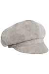 Seeberger Casquette Gavroche Delicate Pattern Casquette avec étiquette Casquette pour Femme Taille Unique - Gris 