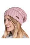 Brook + Bay Bonnet dhiver souple pour femme – Chapeaux surdimensionnés en tricot torsadé – Bonnet tricoté chaud et épais pou