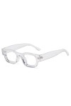 HCHES Ins Popular Fashion Small Square Lunettes de soleil polarisées Femmes Retro Punk Shades UV400 Men Tendance Lunettes de 