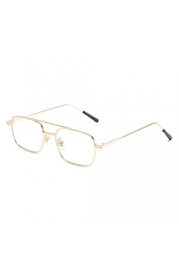 Lunettes de Soleil pour Hommes Femmes Rétro Steampunk Style Cadre en métal Lentille colorée Lunettes de Soleil Lunettes Uv400