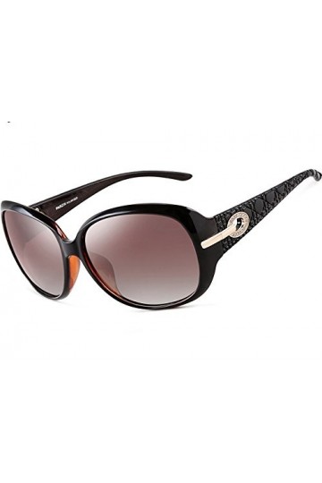 ATTCL Femmes Vintage UV400 Polarisées Lunettes de soleil 6214 brown