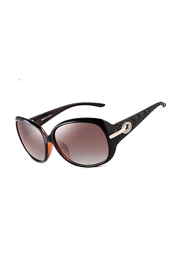 ATTCL Femmes Vintage UV400 Polarisées Lunettes de soleil 6214 brown