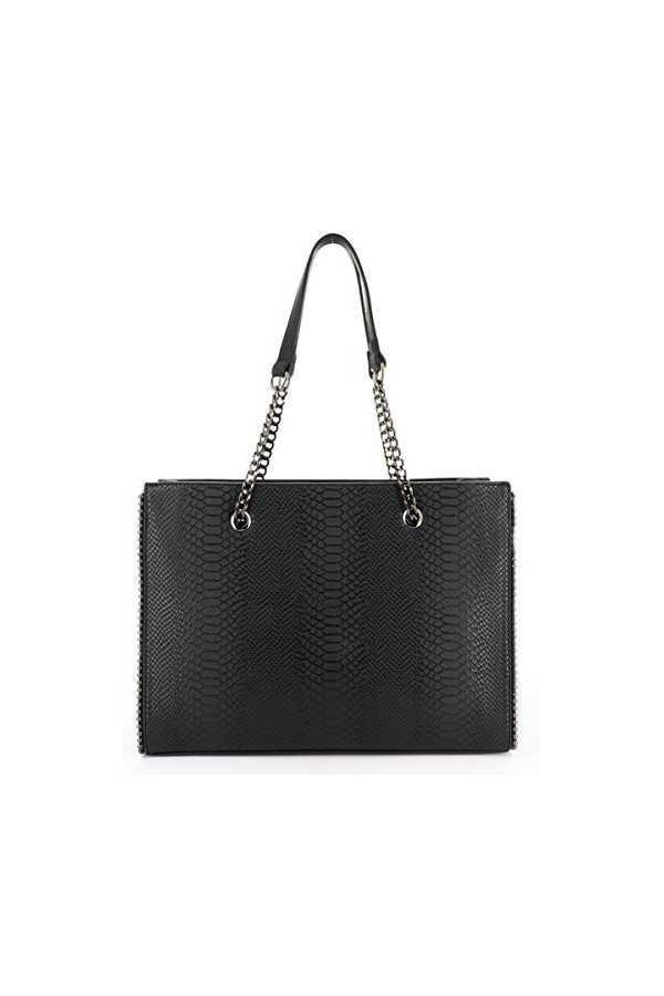 Sac à Main Femme Chaîne Perle Bille Clou - Sac Cabas Cours Grand Format A4 Lycée - Sac Shopping Fourre-Tout Taille XL - Sac V