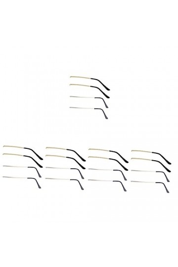 Lurrose 10 Paires Jambes De Lunettes Branche De Remplacement De Lunettes En Métal Temple Des Lunettes De Soleil Tournevis à L