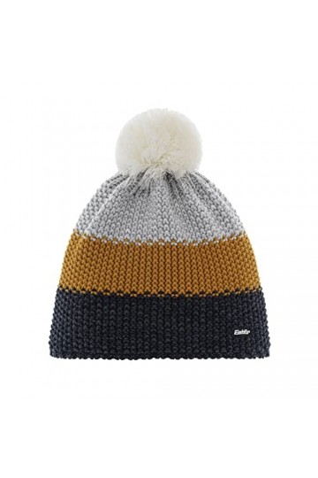 Eisbär Star Pompon MÜ RL Bonnet unisexe Taille unique Hiver, Imitation ocre/gris clair, taille unique