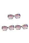 Garneck 3Pcs Lunettes De Soleil Personnalisées Dames Lunettes De Soleil Perles Lunettes De Soleil Décoratives Lunettes Carrée
