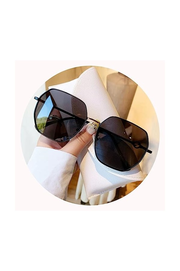 SYUFRE Lunettes de Soleil Lunettes de Soleil polarisées pour Femmes Lunettes de Soleil Lunettes de Soleil à Grande Monture Lu