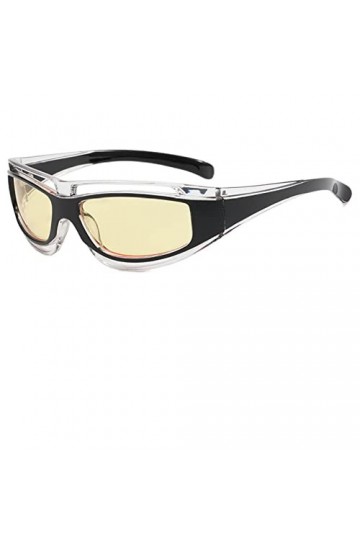 HCHES Lunettes de soleil de sport petit rectangle femmes lunettes de soleil étoile à la mode pour hommes lunettes de soleil v