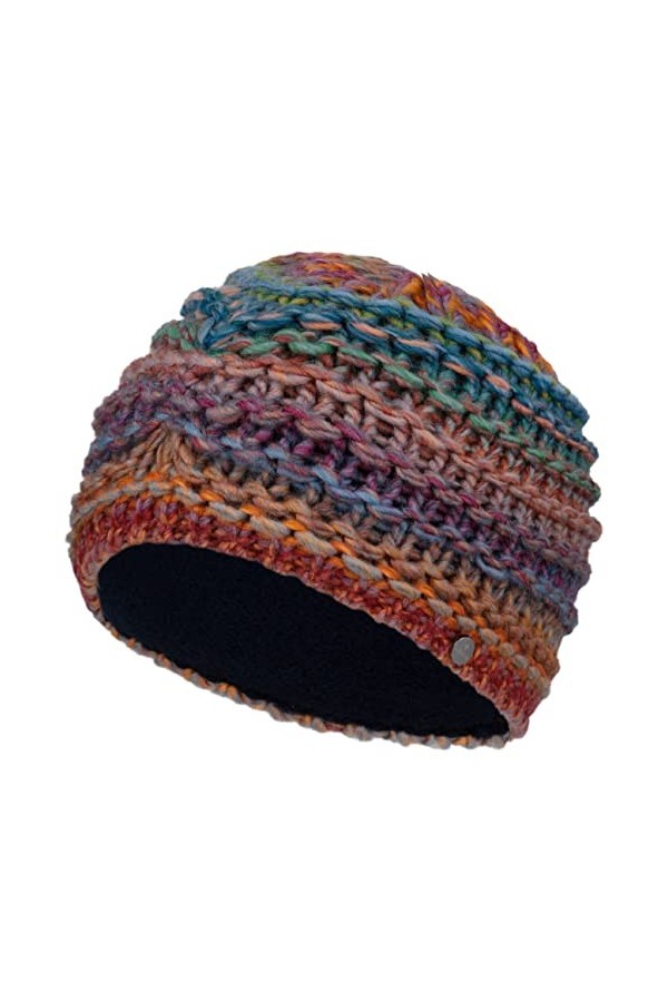 Lierys Turban en Tricot Alesund Femme - Made in Germany Bonnet pour lhiver avec Doublure, Doublure Automne-Hiver - Taille Un