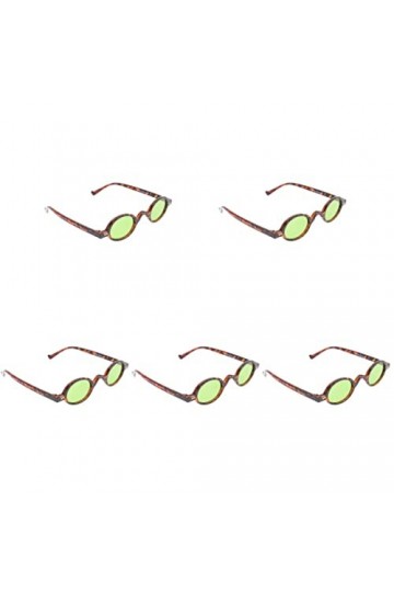 SOIMISS 5 Paires Lunettes De Soleil Vintage Lunettes De Soleil à Monture Ronde Lunettes De Soleil De Mode Pour Femmes Décor R