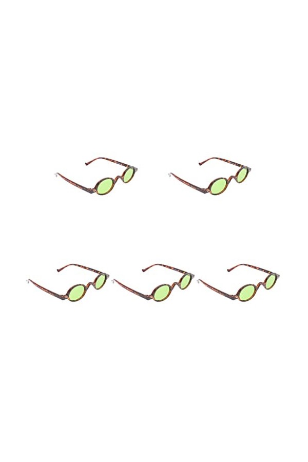 SOIMISS 5 Paires Lunettes De Soleil Vintage Lunettes De Soleil à Monture Ronde Lunettes De Soleil De Mode Pour Femmes Décor R