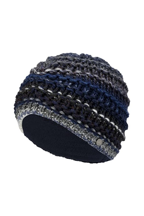 Lierys Turban en Tricot Alesund Femme - Made in Germany Bonnet pour lhiver avec Doublure, Doublure Automne-Hiver - Taille Un
