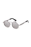 AMFG Lunettes de Soleil Punk Vapeur rétro Hommes et Femmes Lunettes de Soleil en métal Color : B, Size : M 