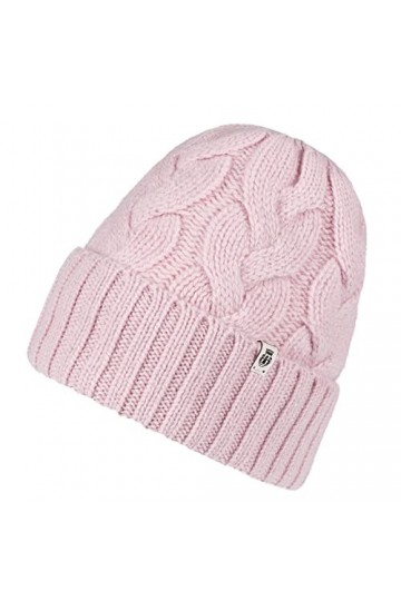 Roeckl 23031-595 Bonnet en Cachemire avec Tresses de Couleur Rose 304 Muetze, Taille Unique Femme