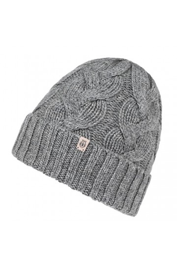 Roeckl 23031-595 Bonnet en Cachemire en Tricot Gris 090 Muetze, Taille Unique Femme