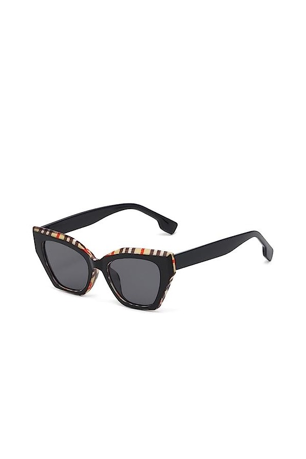 HPIRME Lunettes de soleil vintage femmes hommes rayons UV400 miroir extérieur parti lunettes de soleil nuances, Multy noir, t