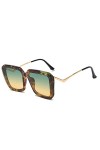 XINXIN Square Street Shot Metal Lunettes de Soleil pour Femme Lunettes de Soleil de Plage Color : B, Size : M 