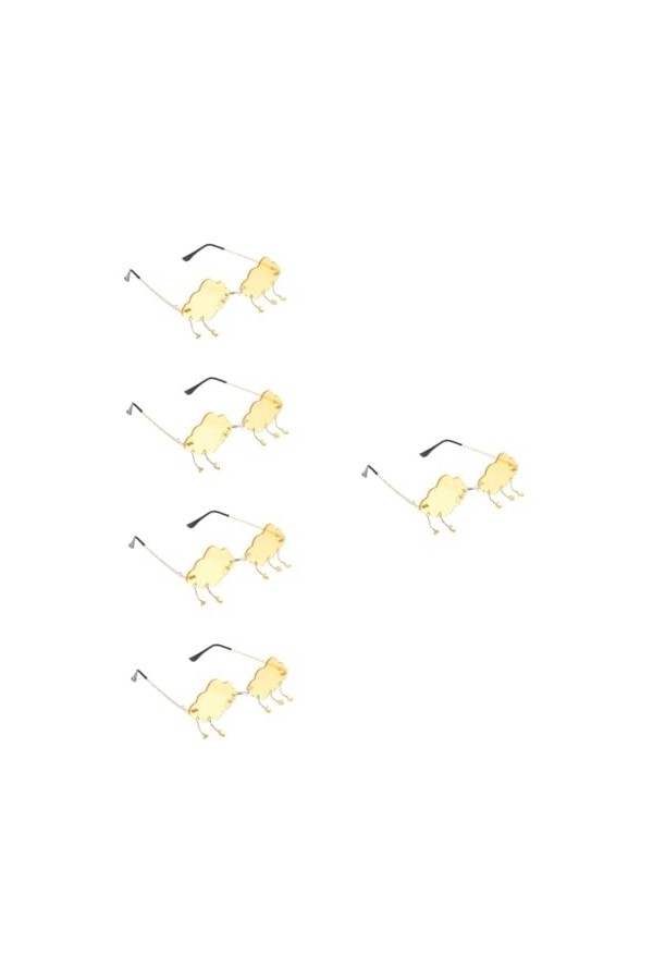 Holibanna 5 Pièces De Lunettes De Soleil Lunettes Mignonnes Lunettes De Nuage Sans Monture Lunettes De Nuage Cool Lunettes Dr