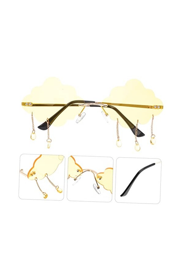 Holibanna 5 Pièces De Lunettes De Soleil Lunettes Mignonnes Lunettes De Nuage Sans Monture Lunettes De Nuage Cool Lunettes Dr