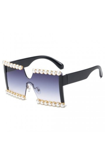 Lunettes de Soleil Carrées en Cristal Diamant Femmes Mode One Piece Bling Lunettes de Soleil Hommes Luxe Strass Nuances Lunet