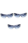 SOIMISS 3 Pièces Lunettes Cool Lunettes De Soleil Vintage Lunettes De Soleil Femme Tendance Été Lunettes De Soleil Enveloppan