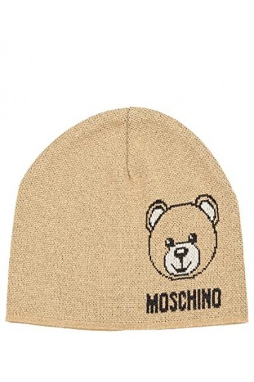MOSCHINO Femme Teddy Bear Bonnet Brown