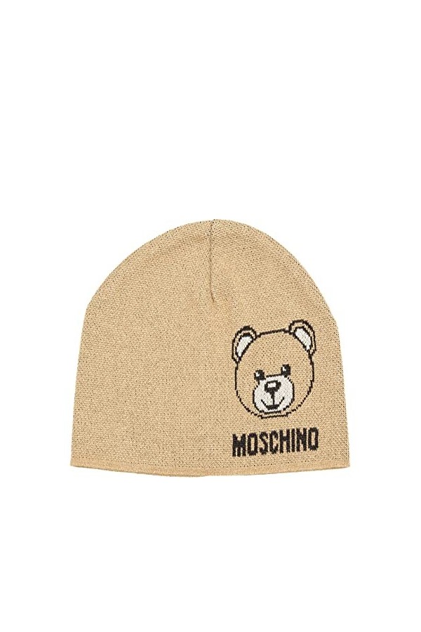 MOSCHINO Femme Teddy Bear Bonnet Brown