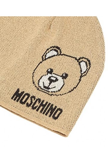 MOSCHINO Femme Teddy Bear Bonnet Brown