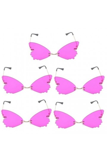 Gadpiparty 5 Pièces Lunettes De Soleil Sans Monture Lunettes De Déguisement Lunettes Élégantes Lunettes Femme Lunettes De Fée