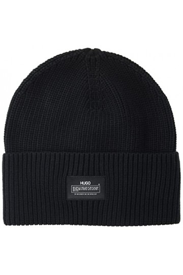 HUGO Femme-X 683 Bonnet, Noir 1, Taille Unique