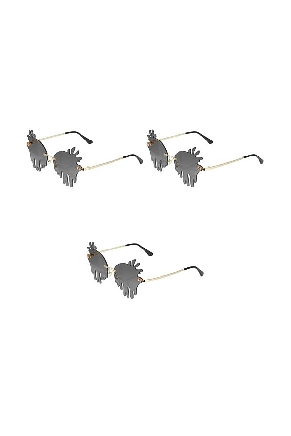 SOIMISS 3 Paires Lunettes De Soleil Drôles Lunettes De Soleil Rétro Lunettes De Soleil Tendance Pour Femmes Lunettes De Solei