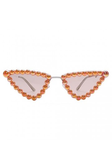 ONDIAN Lunettes de Soleil Femme Lunettes de soleil Femme Trendy Street Girl Lunettes de soleil Classique Couleur : Champagne