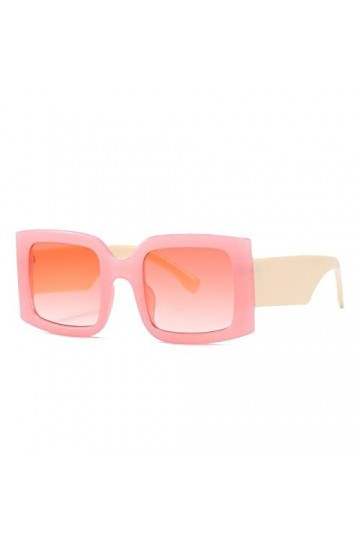 HPIRME Lunettes de soleil carrées surdimensionnées Vintage femmes lunettes de soleil bleu vert nuances UV400 hommes hommes fe