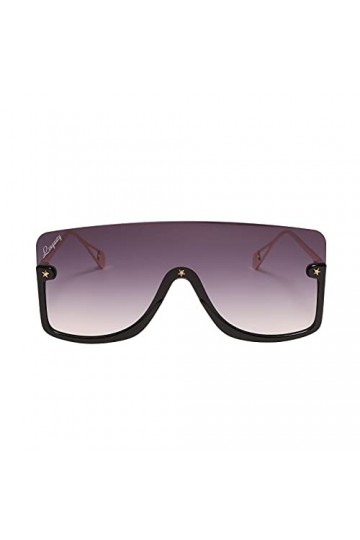 Lingaury Modern Collection de lunettes de soleil surdimensionnées pour femmes - Lunettes de vue à demi-monture de style conte