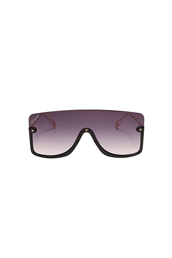 Lingaury Modern Collection de lunettes de soleil surdimensionnées pour femmes - Lunettes de vue à demi-monture de style conte