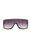 Lingaury Modern Collection de lunettes de soleil surdimensionnées pour femmes - Lunettes de vue à demi-monture de style conte