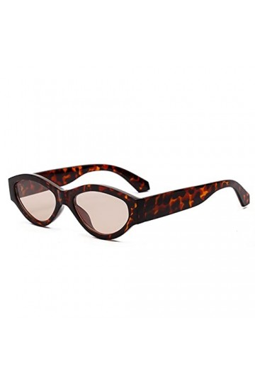 HCHES Femmes petites lunettes de soleil ovales rectangle lunettes de soleil pour hommes femmes nuances lunettes dame UV400, 5