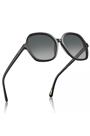 AVAWAY Cat-eye Lunettes de soleil polarisées pour femme Grandes Monture en Acétate Classiques Protection UV400- Catégorie 3