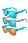 LINVO Lunettes de Soleil Polarisées pour Homme Femme Classique Lunettes de Conduite Anti-UV Lunettes de Soleil Design Rétro d