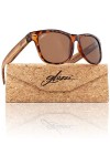 glozzi Lunettes de Soleil en Bois pour Hommes et Femmes Polarisées UV400 - Zebrano