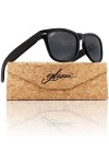 glozzi Lunettes de Soleil en Bois pour Hommes et Femmes Polarisées UV400 - Zebrano