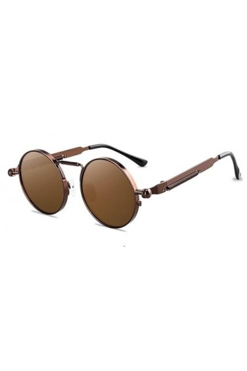 KINGSEVEN Lunettes de soleil polarisées rétro vintage en nickel pour femme John Lennon Hippie Steampunk avec cadre en métal, 