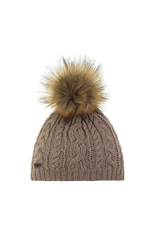Eisbär Lou Lux Bonnet Femme, Beige Mottled 2020 Couvre-Chef