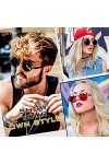 GQUEEN Lunettes de Soleil Rétro Polarisées Ronde Métal Cadre Steampunk pour Homme et Femme Unisexe Avec Protection UV400 MTS2